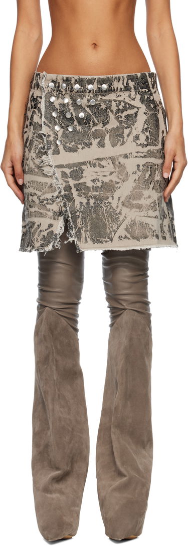Suknja Rick Owens Concordians Sisynap Studded Distressed Miniskirt Višebojno | DS02E7329 DWF, 0