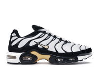 Air Max Plus White Black Metallic Gold