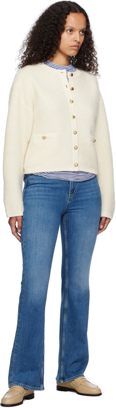 Džemper rag & bone rag & bone Kaia Boucle Cardigan Bijela | WAS24F047AA47, 3