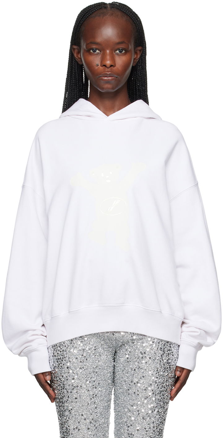 Dukserice We11done We11done Printed Hoodie Bijela | WD-TH3-22-727-U-IV