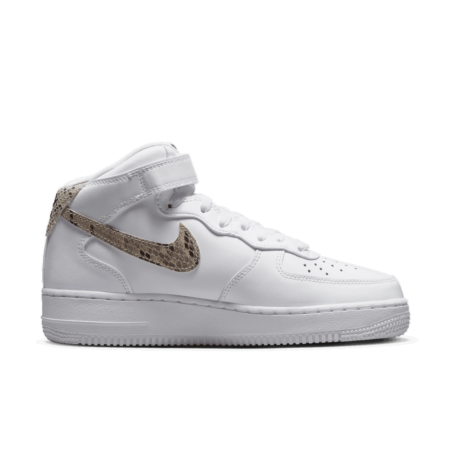 Tenisice i cipele Nike Air Force 1 '07 Mid White Snake Swoosh W Bijela | DD9625-101, 1