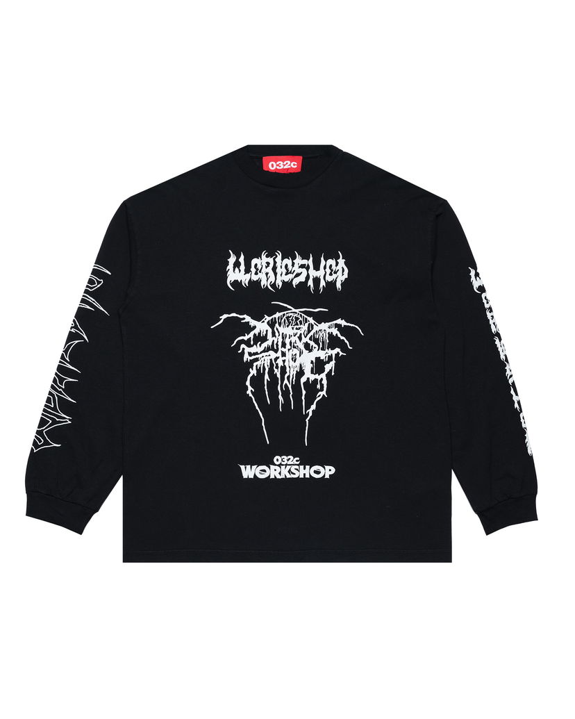 Majica kratkih rukava 032C Workshop Longsleeve T-Shirt Crna | S25-URC-0251-050