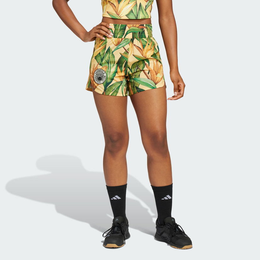 Kratke hlače adidas Performance adidas x FARM Rio Pacer Shorts Žuta | JD6278