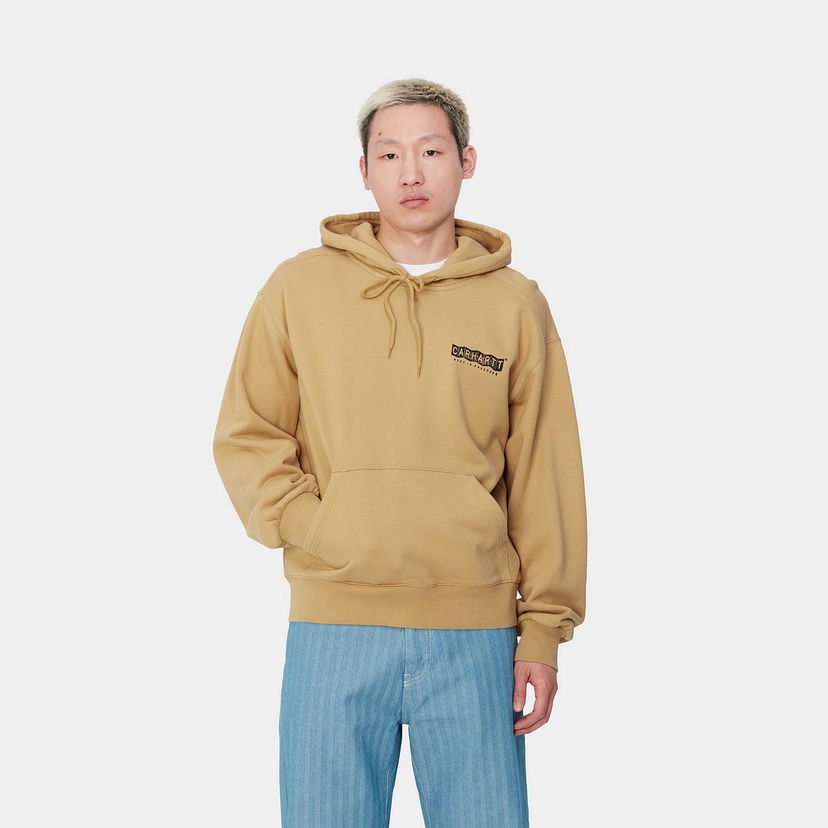Dukserice Carhartt WIP Stone Washed Relaxed Fit Hoodie Bež | I033621_9