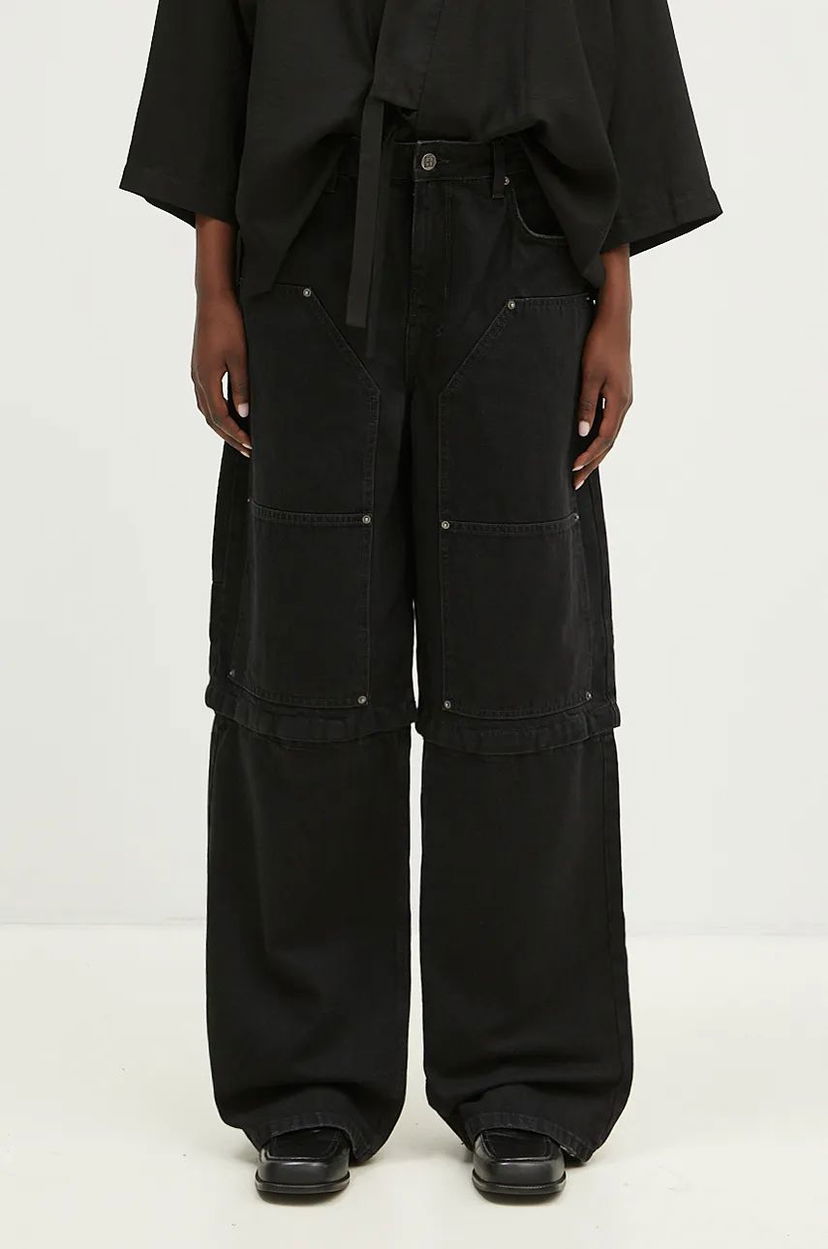 Jeans Ksubi Carpenter High Waist Jeans Crna | WFA24DJ010