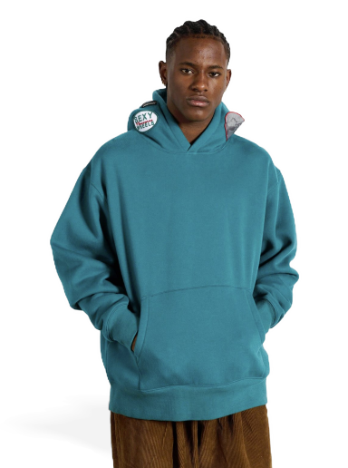 Dukserice Pleasures Worms Hoodie Tirkiz | P23F022-GREEN