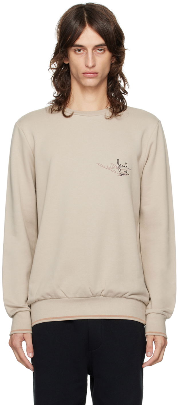 Džemper Paul Smith Paul Smith Embroidered Sweatshirt Bež | M1R-302S-NP4718-63