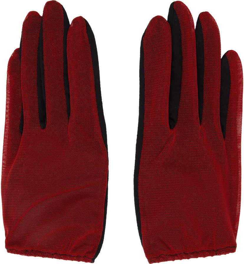Rukavice Yohji Yamamoto Yohji Yamamoto Short Combi Gloves Crvena | FP-W02-063