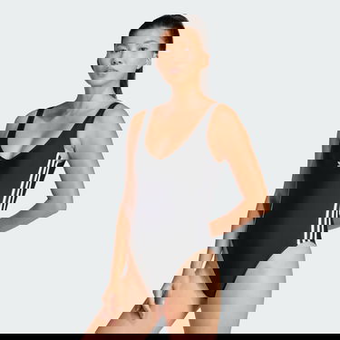 Kupaći kostimi adidas Performance 3-Stripes One Piece Swimsuit Crna | JG5775, 1