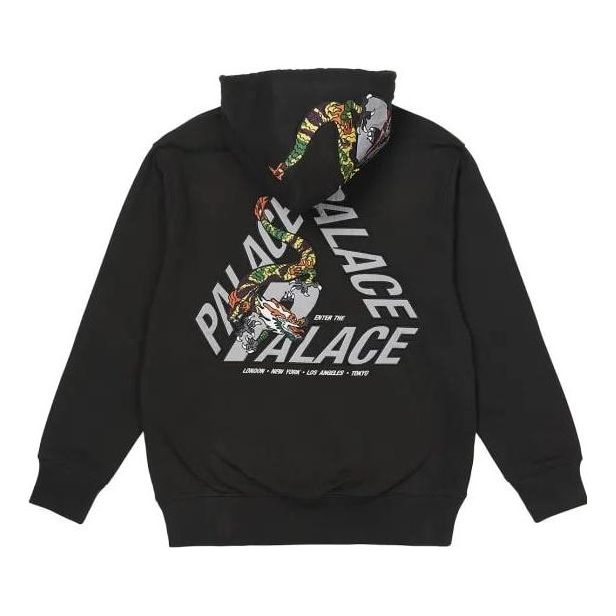 Dukserice Palace Dragon Print Pullover Hoodie Crna | P23CS045