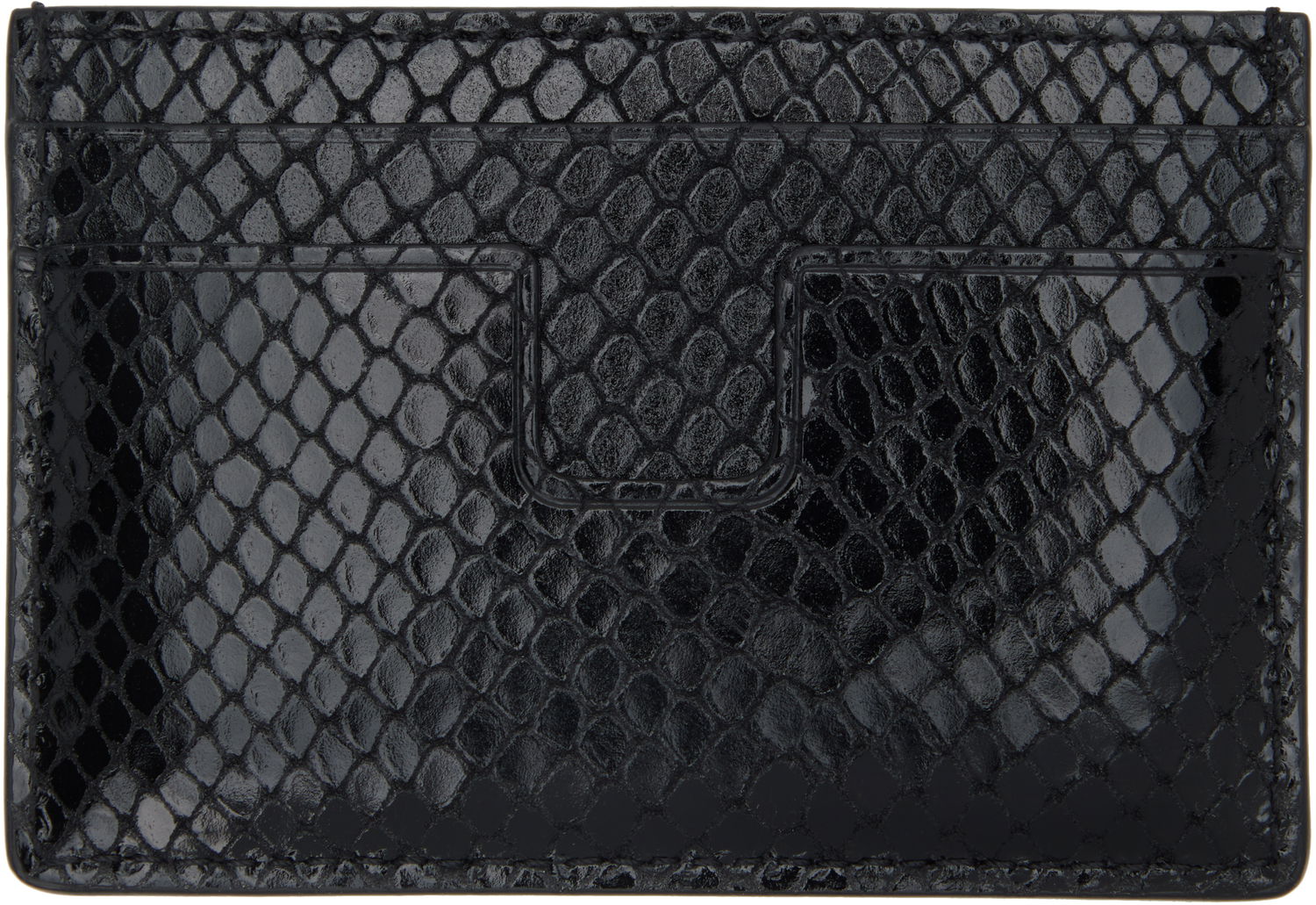 Novčanik Tom Ford TOM FORD Printed Python Card Holder Crna | YM232-LCL471G, 1