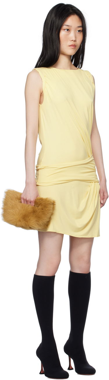 Haljina The Attico Attico Draped Mini Dress Žuta | 250WCA00396 JJJ053AA, 1