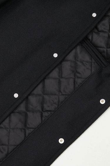 Bomber jakna MAISON KITSUNÉ Black Varsity Jacket Crna | NM02120WM0026, 5