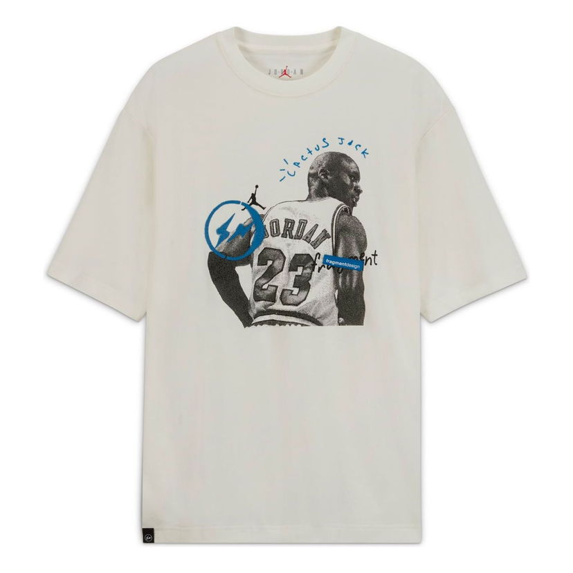 Majica kratkih rukava Jordan Travis Scott x Fragment Design T-Shirt Bijela | DJ0620-133