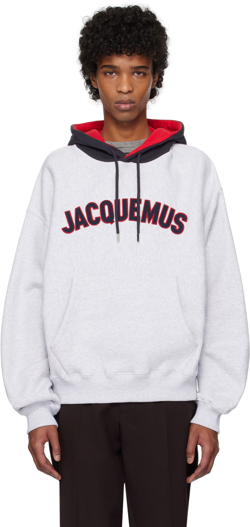 Dukserice Jacquemus Jacquemus 'The Baseball' Hoodie Siva | 25E255JS311-2462