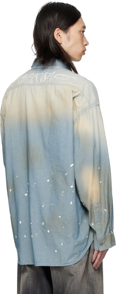 Košulja Acne Studios Acne Studios Paint Splatter Button-Up Shirt Plava | BB0633-, 2