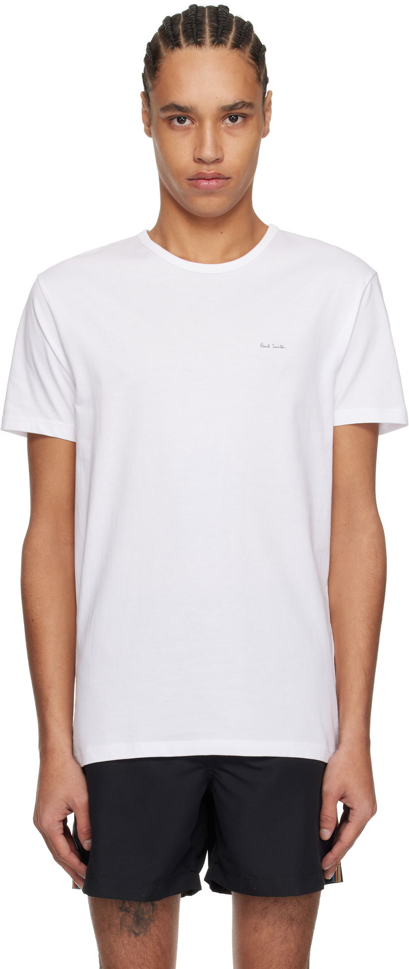 Majica kratkih rukava Paul Smith Paul Smith Organic Cotton Logo Lounge T-Shirt Bijela | M1A-389-M3PK-01