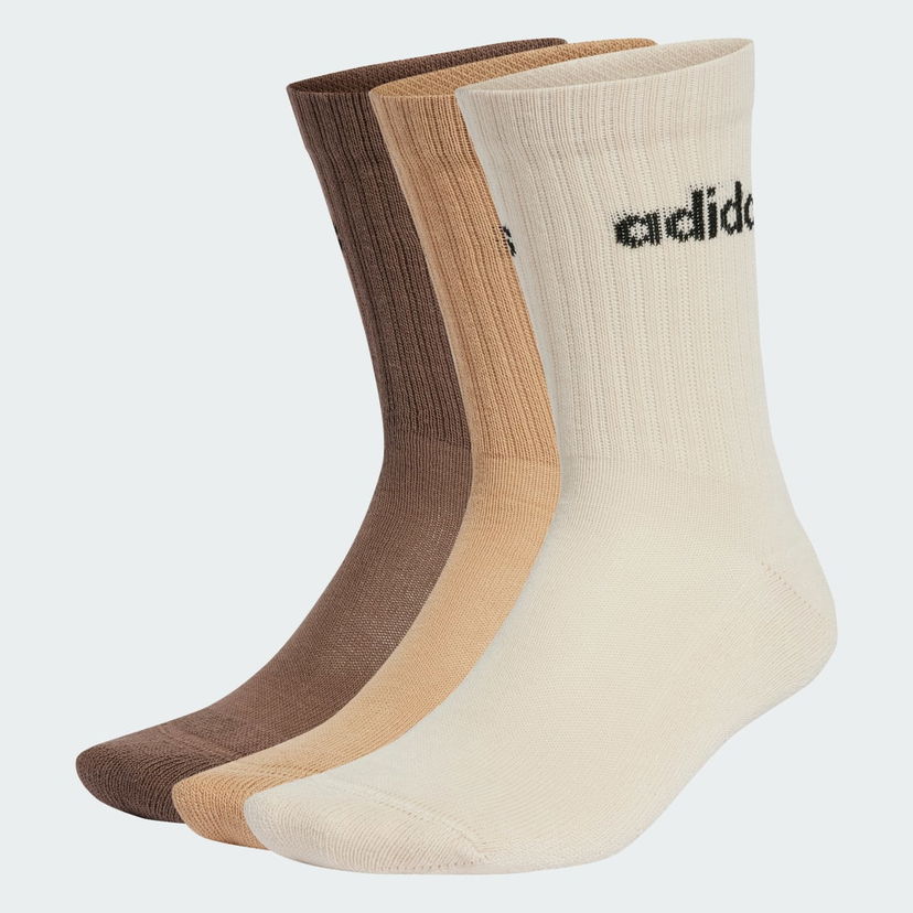 Čarape adidas Performance Linear Crew Cushioned Socks (3 Pairs) Bež | IZ0106
