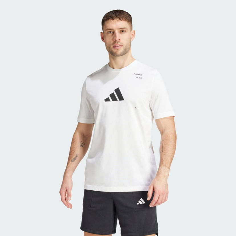 Majica kratkih rukava adidas Performance Handball Category Graphic Bijela | IY2447