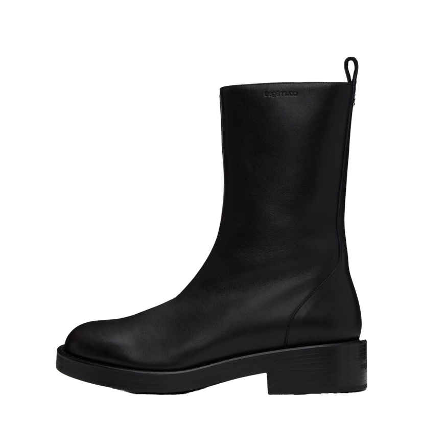 Tenisice i cipele Courrèges Leather Rider Boots Crna | VESSAB012CR0068