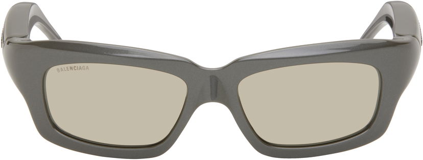 Sunčane naočale Balenciaga Balenciaga Rectangular Sunglasses Siva | BB0385S-003