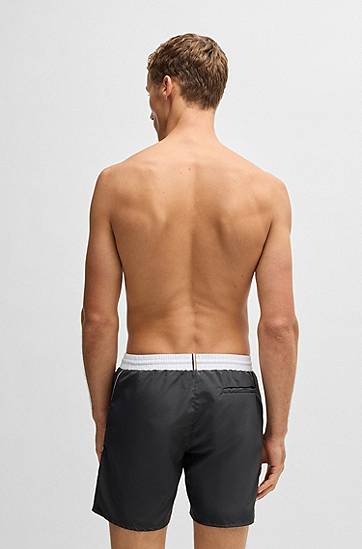 Kupaći kostimi BOSS BOSS Quick-Drying Swim Shorts with Logo Crna | 50515191, 1