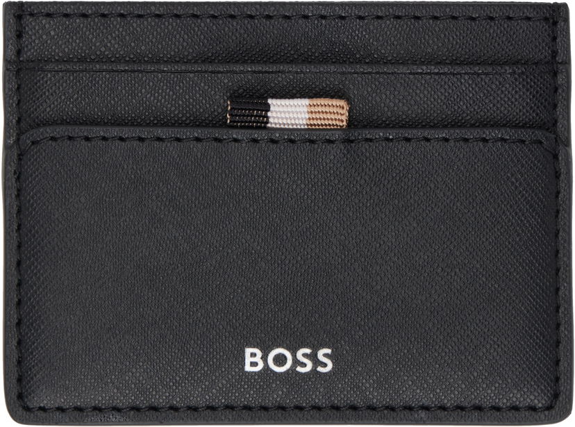 Novčanik BOSS Leather Card Holder Crna | 50536751