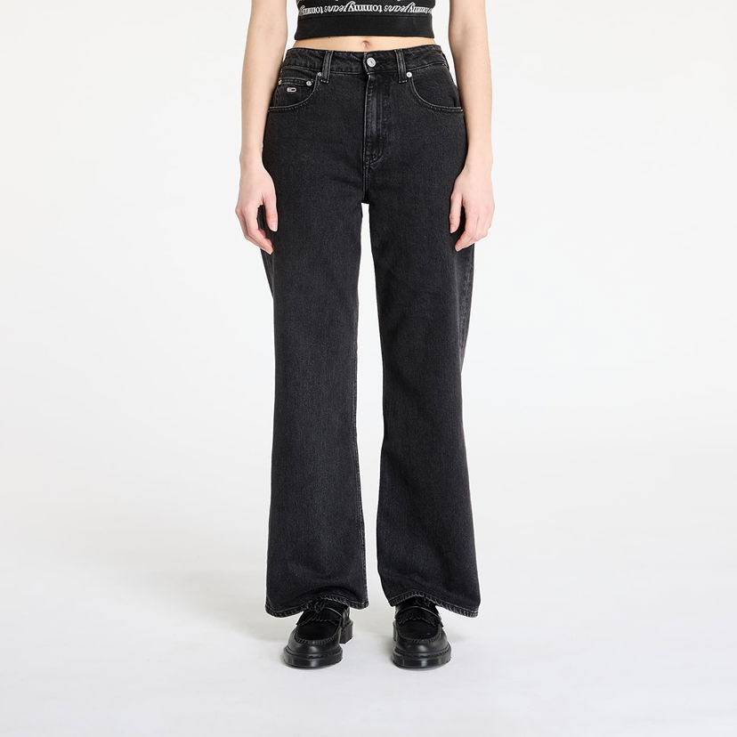 Jeans Tommy Hilfiger Tommy Jeans Mia Mid Rise Relaxed Straight Jeans W27/L30 Crna | DW0DW20455 1BY