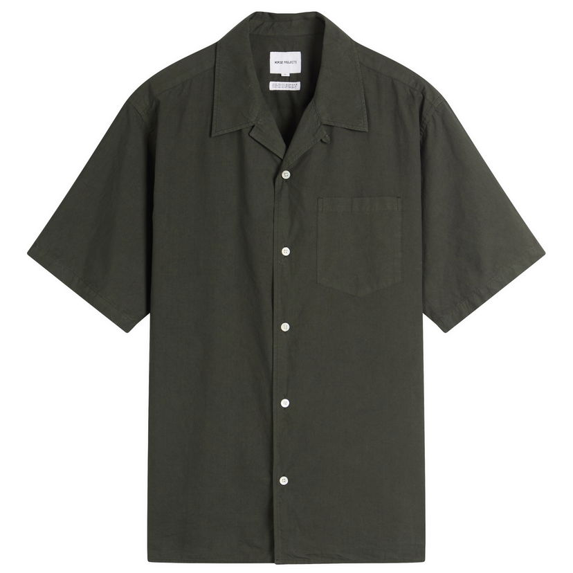 Košulja NORSE PROJECTS Carsten Cotton Tencel Shirt, Size Large Zelena | N40-0579-8131