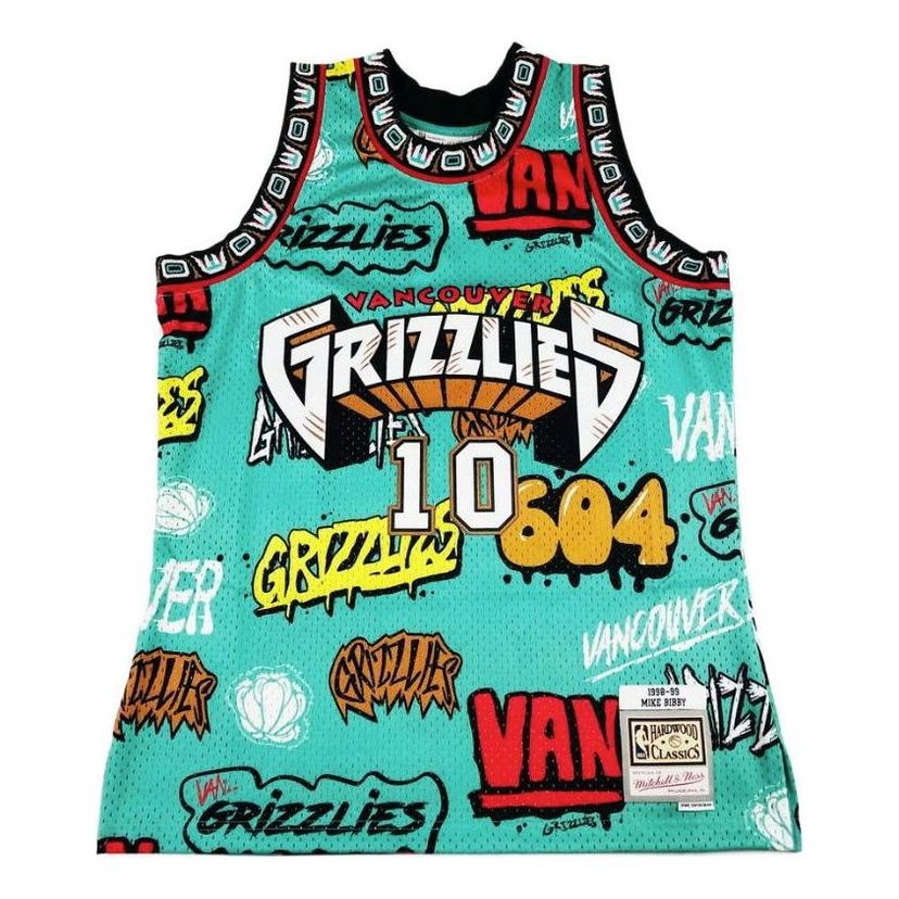 Dres Mitchell & Ness Mike Bibby Vancouver Grizzlies Swingman Jersey Tirkiz | TFSM4768-VGR98MBITEAL