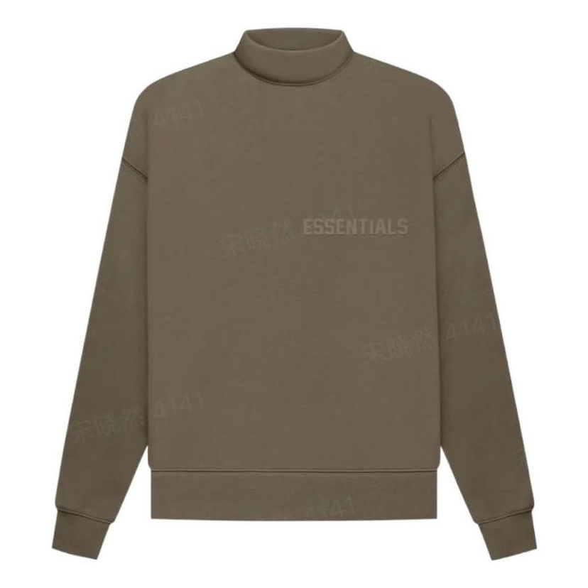 Džemper Fear of God Fear of God Essentials Mockneck Sweatshirt Zelena | FOG-FW22-604