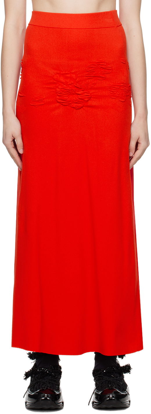 Suknja Cecilie Bahnsen Cecilie Bahnsen Villa Midi Skirt Crvena | 1.24KNI56004 VILLA SKIRT