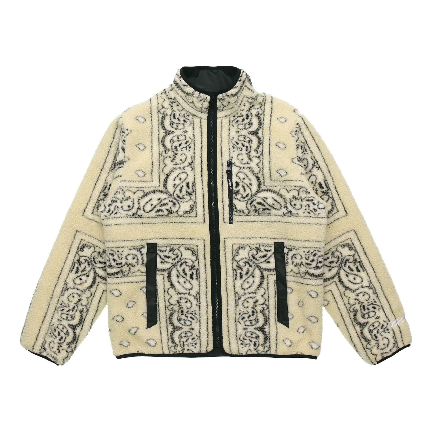 Jakna Supreme Supreme Reversible Bandana Fleece Jacket Bež | SUP-FW19-344, 0