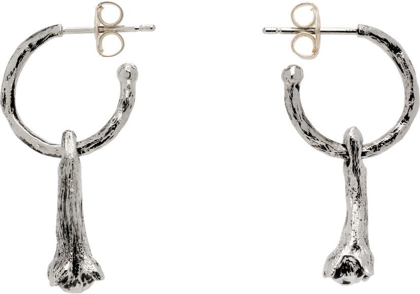 Naušnice LEMAIRE Lemaire Silver Clove Drop Earrings Metalik | JW0131 LO036