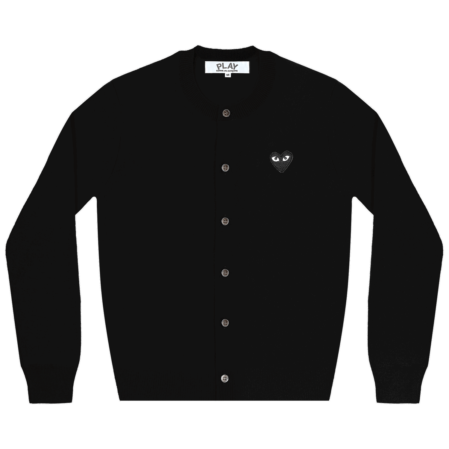 Džemper Comme des Garçons PLAY Heart Cardigan Crna | AZ N023 051 1, 0