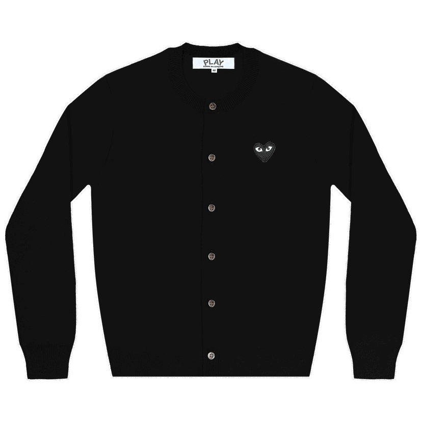 Džemper Comme des Garçons PLAY Heart Cardigan Crna | AZ N023 051 1