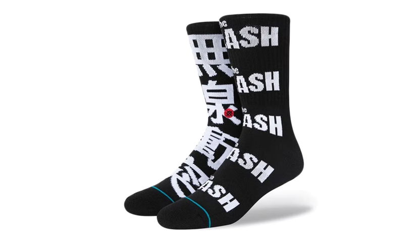 Čarape Stance The Clash Radio Crew Socks Crna | A556D21RAD-BLK
