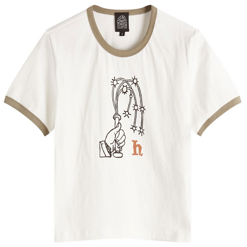 Crop top Heresy Heresy Women's Lash T-Shirt Bijela | HSS25-T13E-ECR