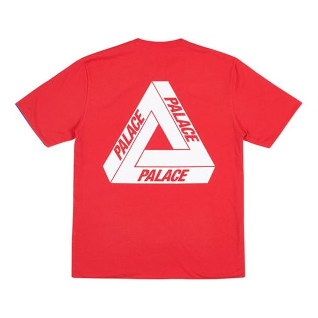 Majica kratkih rukava Palace Reverso Og Large Triangle Double Sided Short Sleeve T-Shirt Crvena | P14ES062, 0