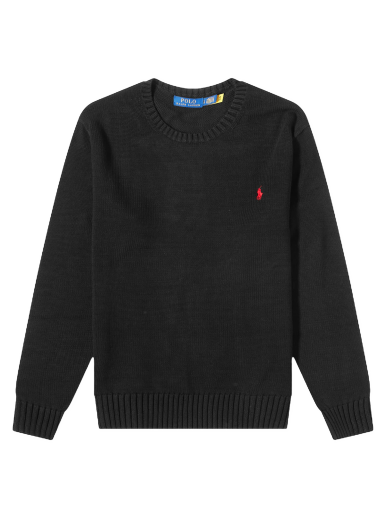 Dukserice Polo by Ralph Lauren Ralph Lauren Cotton Shaker Crew Knit Polo Crna | 710810846020