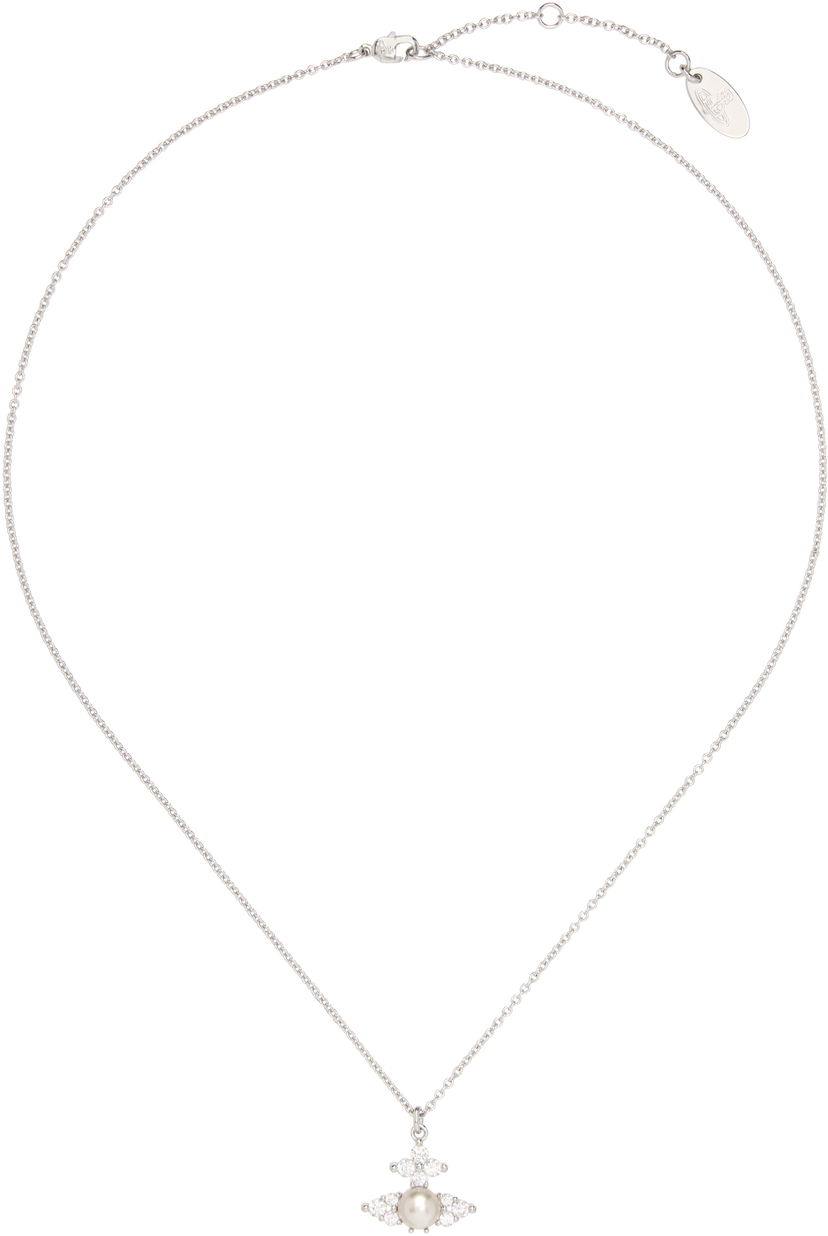 Ogrlica Vivienne Westwood Pendant Necklace With Crystals Metalik | 630203EP-02P373-