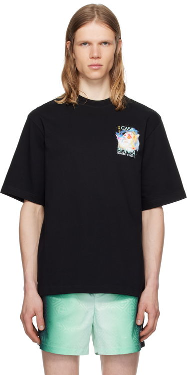 Majica kratkih rukava Casablanca Casablanca Galactic Connection Graphic T-Shirt Crna | MPF25-JTS-044-05, 0