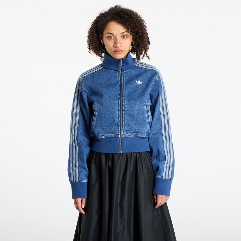 Bomber jakna adidas Originals Adicolor Denim Track Top Jacket Plava | JD2570
