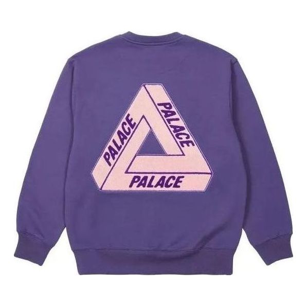 Dukserice Palace Fleece Tri-Ferg Crew Sweater Ljubičasta | PLC23029