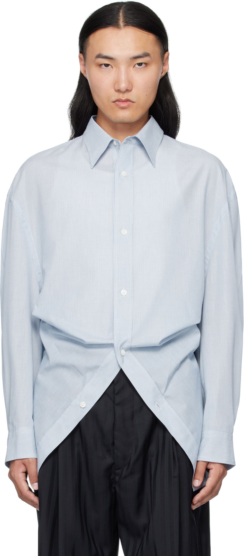 Košulja HED MAYNER Hed Mayner Modified Shirt Plava | HMMB60013A-HB166