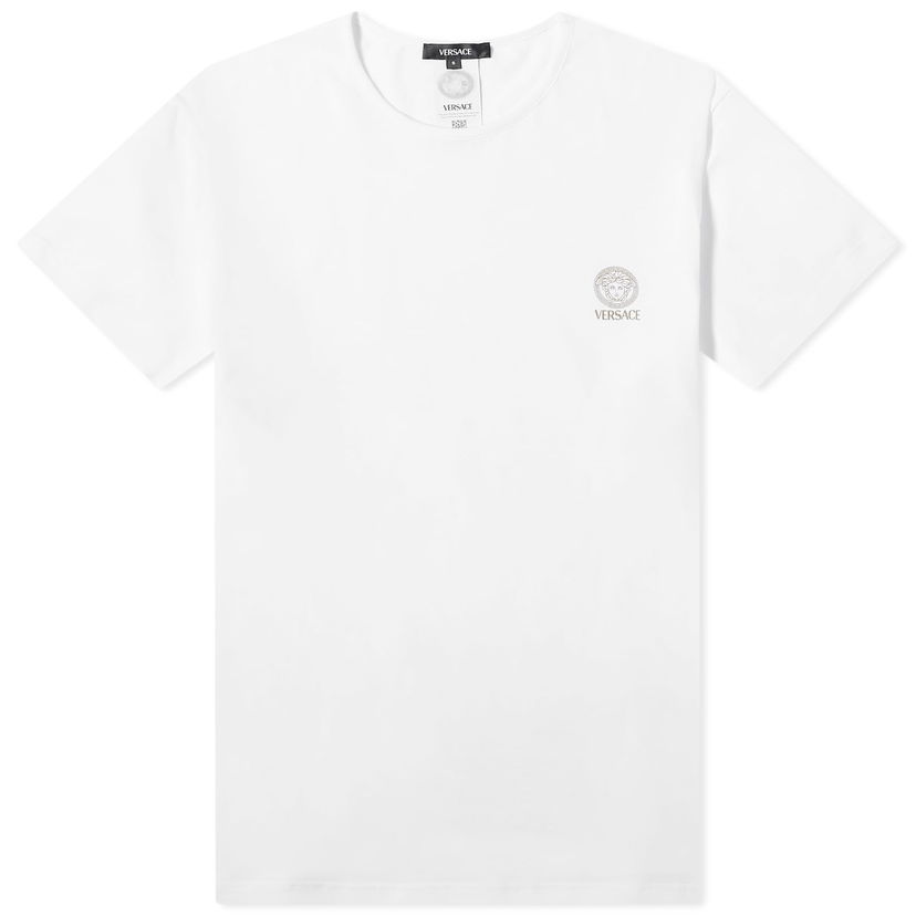 Majica kratkih rukava Versace Men's Medusa Lounge Tee Optical White Bijela | AUU01005-1A10011-A1001