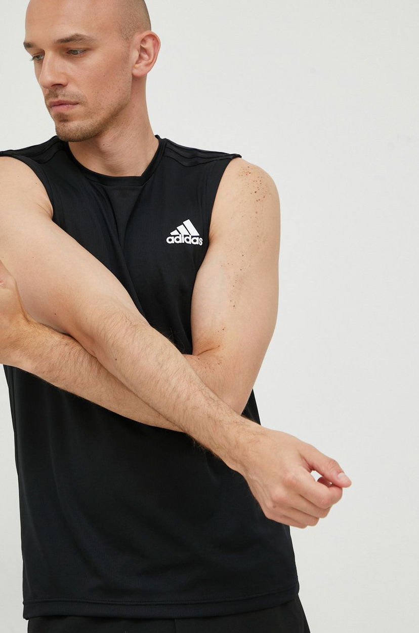 Majica bez rukava adidas Performance adidas Performance Designed To Move Training Sleeveless T-Shirt Crna | GM2130