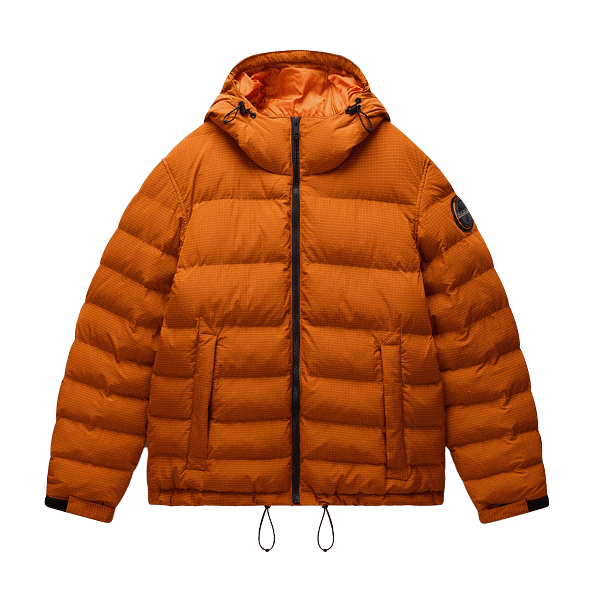 Pernata jakna Napapijri Hooded Puffer Jacket A-TEREZ Narančasta | NP0A88TGA681, 0