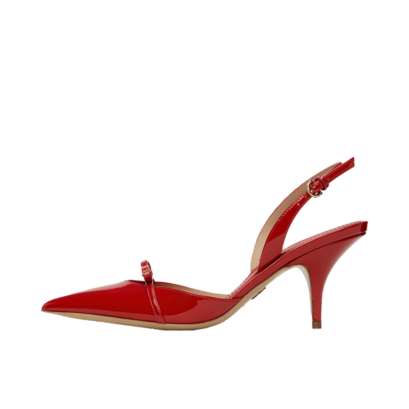 Tenisice i cipele FERRAGAMO Ferragamo Gylla Mini Bow Slingback Pump Heels Crvena | 781108