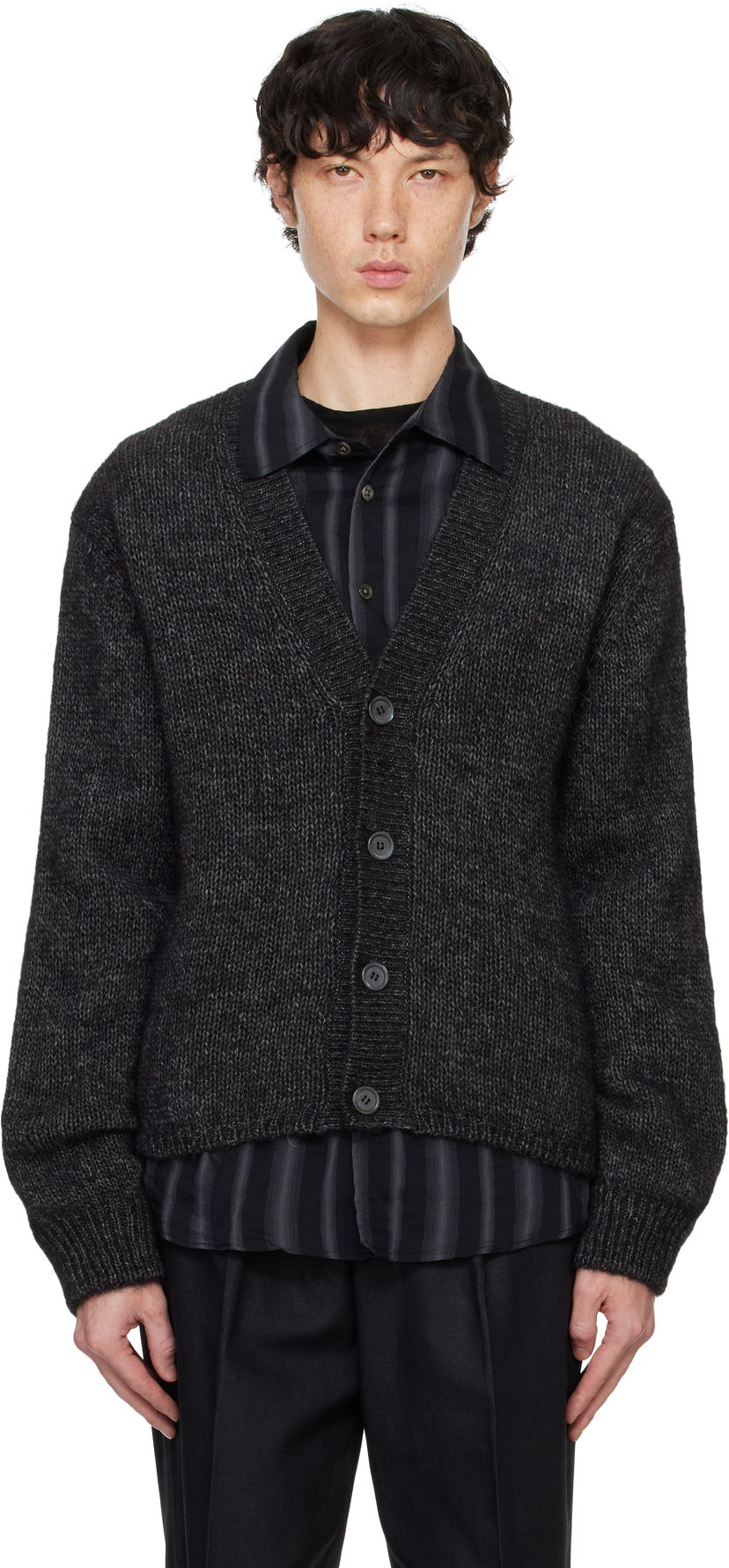 Džemper OUR LEGACY Our Legacy Academy Knit Cardigan Siva | M4243AP